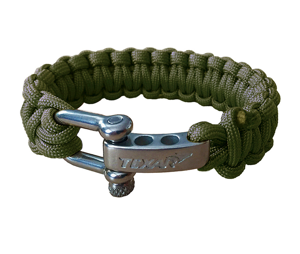 Bransoleta paracord olive